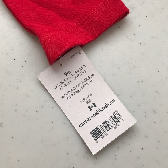 5/$25 CARTER’S NWT Christmas Onesie LS Screenprint - Picture 4 of 5